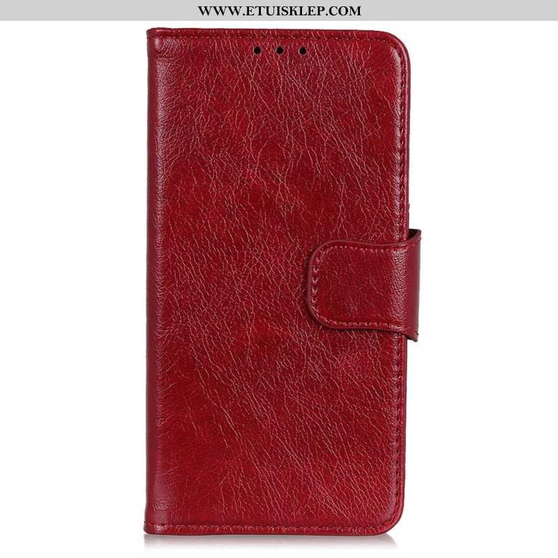 Etui Folio do OnePlus 10T 5G Dwoina Skóry Nappa